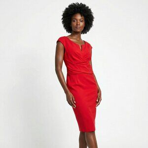 donna ricco red dress Donna Ricco New York Red Dress - Petite